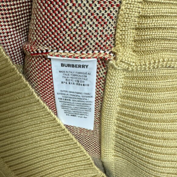 Burberry Cardigan in Check Technical Merino Wool Jacquard - Picture 14 of 14